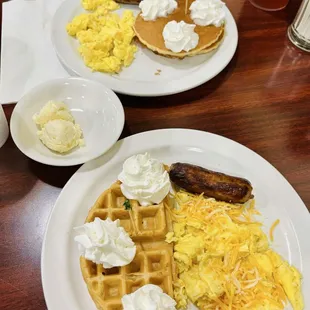 Kids Waffle and Kids Pancakes