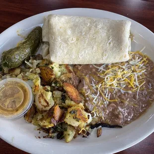 Chili Verde Egg Burrito