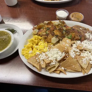 Chilaqiles with green sauce