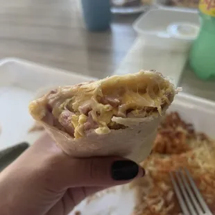Ham Breakfast Burrito