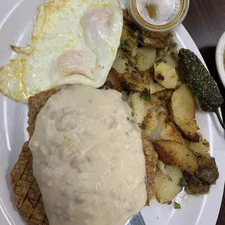 Chicken Fried Steak & Eggs