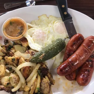 Louisiana Hot Links & Eggs
