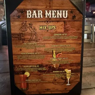 Bar mixed drinks as of 1/19/2025