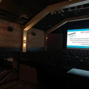 Inside the theater
