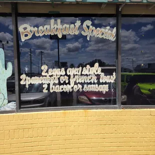  sign in the window