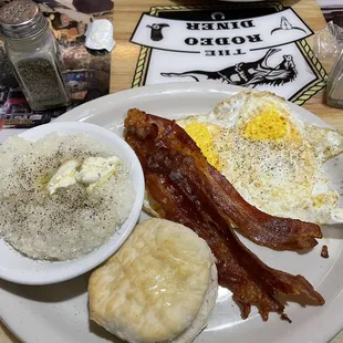 2 Eggs Bacon Grits &amp; Biscuit