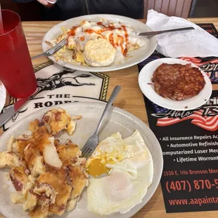 Three egg breakfast sub bacon for extra potato