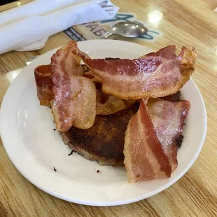 Cause of Corn Beef Hash and bacon