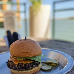 Hot bastard with house made vegan patty. So good!