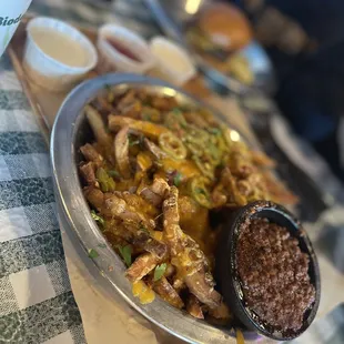 Cheese fries with surprise (on the side)