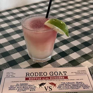 Rattlesnake- sangria swirled frozen margarita