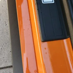 Water and dirt. Not cleaned correctly