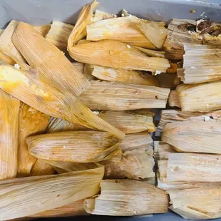 Homemade tamales