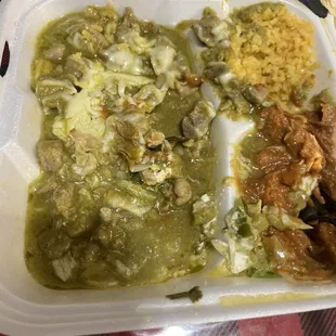 Chili Verde plate