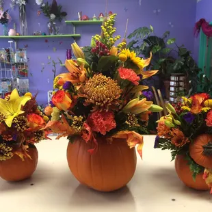 Pumpkin centerpiece