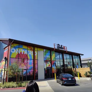 the outside of the building