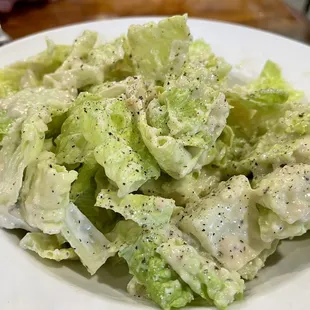 Caesar side salad (I added pepper)