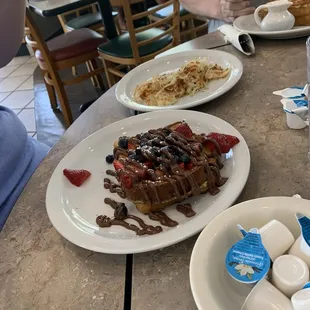 Nutella fruit French toast