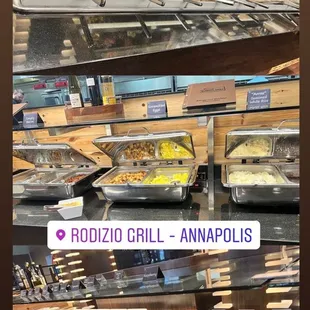 a variety of food items