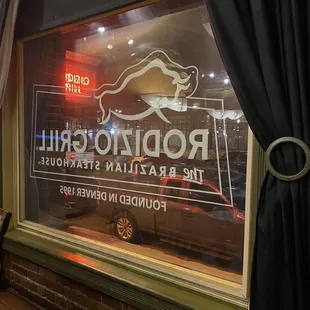 Front window. Bottom level of the icehouse