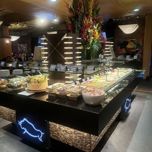 The salad and sides buffet bar