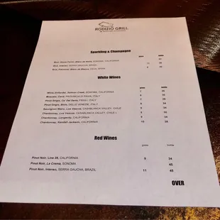 Drink Menu