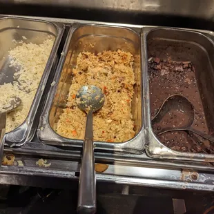 Salad bar hot offerings