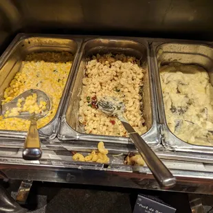 Salad bar hot offerings