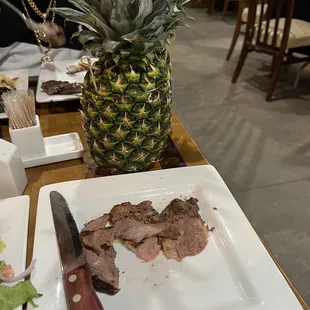 Meat and pina colada