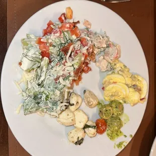 Selections from the salad bar.