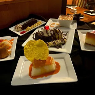 A variety Desserts