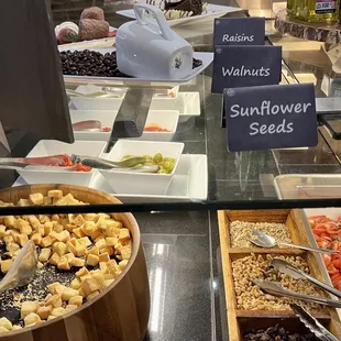 a variety of salads