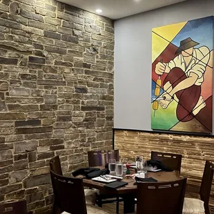 the dining area