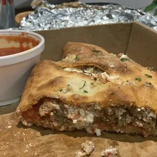 Meatball calzone