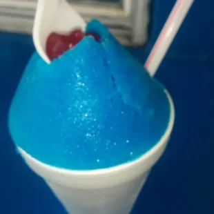 Blueberry Hill Cream Flavored Snowball.