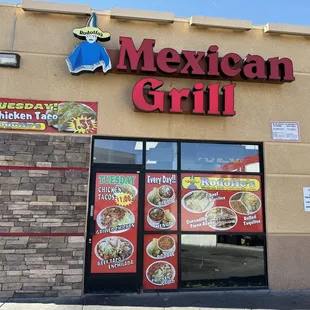 Side of restaurant, not the entrance