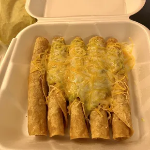Chicken rolled tacos/taquitos