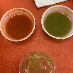 Salsas were just ok.