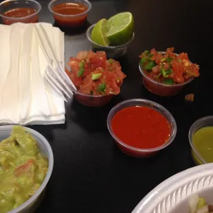 Salsas and Side of Guac