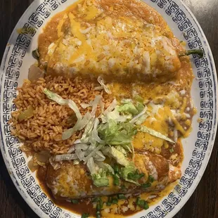 Chile Relleno &amp; Cheese Enchilada