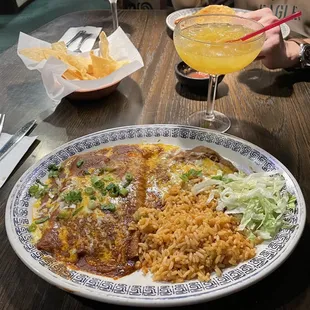 Cheese Enchilada plate