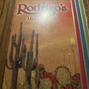 Menu cover