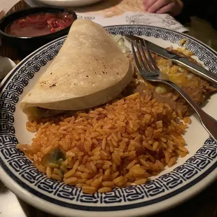 Kids taco plate