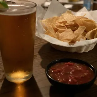 Ice Cold Modelo Especial on Draft. Chips and Salsa!!!