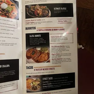 Menu as 8/2024
