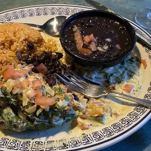 Excellent stuffed chili rellano! Sunday Brunch awesome!