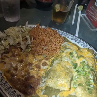 Shrimp and fish enchiladas