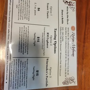 Tasting Menu Dec 2021