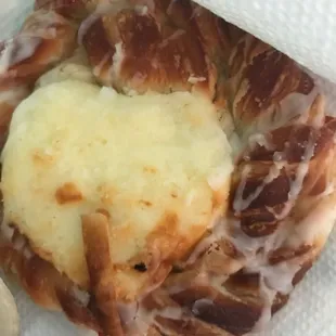 Cream cheese danish.  There is cherry too but I ate it.