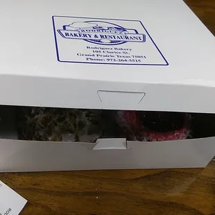 They cute box she wrapped our pastries in